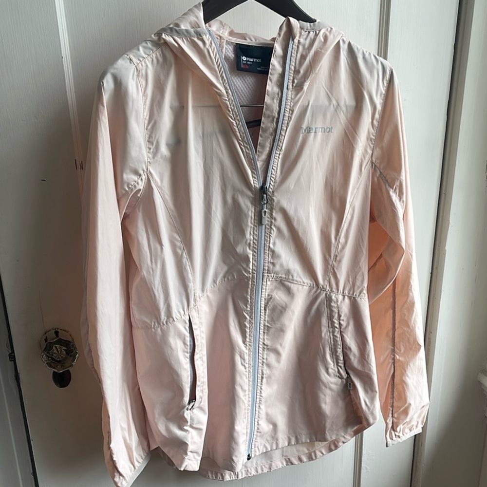Marmot Light Pink Hooded wind-proof Jacket